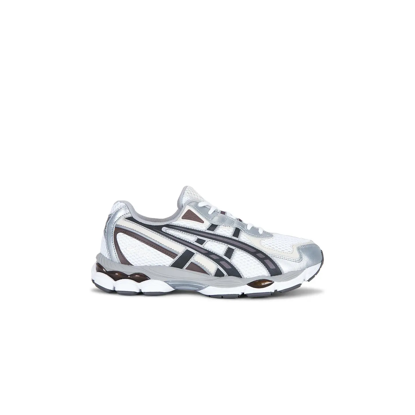 Asics Gel-NYC 2055 Sneaker in White & Cocoa Powder