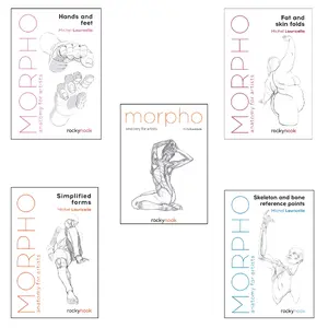 Morpho: Anatomy for Artists Complete 10-Book Set by Michel Lauricella | Ultimate Human Figure Drawing & Anatomy Reference Collection