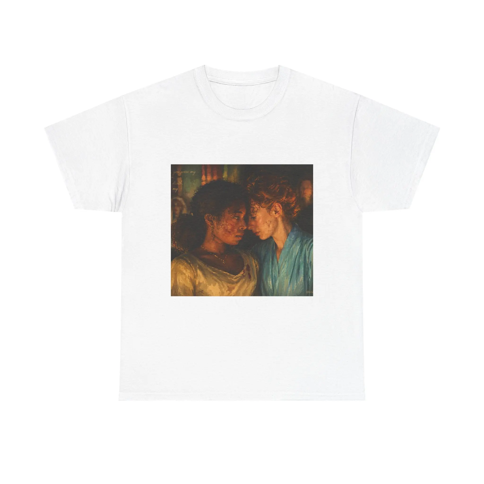 Men's Casual Everyday Short-Sleeve Printed Gothic Romance Tee - Claudia & Madeline, Interview With the Vampire Inspired Fan Art Tops, Shortsleeve, Round Neck, Statement, Style, Vintage, Tshirt, Menswear, Soft, Claudia And Madeline, Vampire Stories, Street