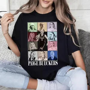 Paige Bueckers TShirt Sweatshirt Hoodie Cotton Women's Tops Streetwear Casual Summer Oversized Graphic Tees Relaxed Fit Lightweight Cotton Sweatshirt