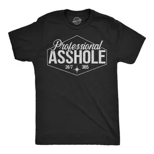 Mens Funny T Shirts Professional Sarcastic Graphic Novelty Tee For Men