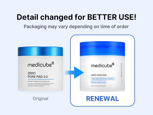 [medicube] Zero Pore Pads (AHA + BHA) |  Korean No.1 Viral Toner Pads