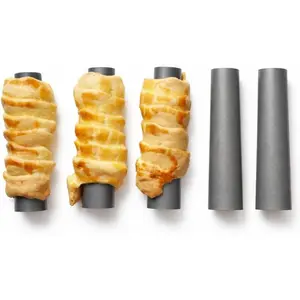 5 Pcs 13cm Non-Stick Cannoli Tube Cream Horn Cones Baking Molds