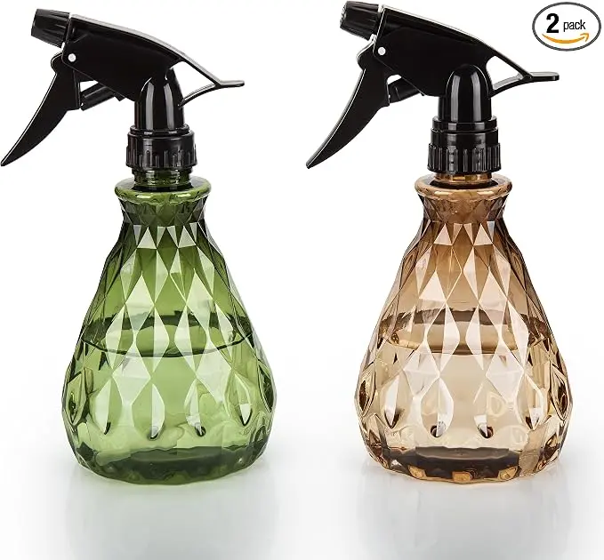 2-Pack 500ml Plastic Spray Bottles – Empty Refillable Mist Sprayers with Adjustable Nozzle, Ideal for Cleaning Solutions, Gardening, Plants, Hair, and Household Use