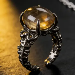 Natural Raw Pyrite Ring | Fool's Gold Abundance Stone, Cleanses Negative Energy, Boosts Confidence & Attracts Wealth. Top choice for daily commutes, office & gifting. Perfect lucky wealth ring for besties, colleagues & entrepreneurs