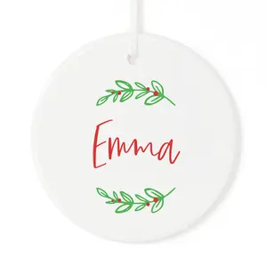 Classic Personalized Name Christmas Ornament