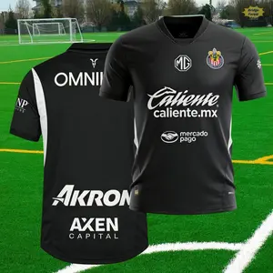 2425 Chivas CD Guadalajara Home Away Short Sleeve Top Black Soccer Jerseys Fan Edition Goalkeeper Second LIGAMX