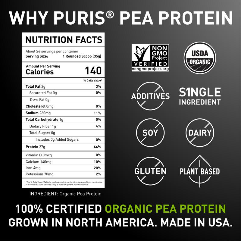 PURIS Organic Pea Protein Isolate