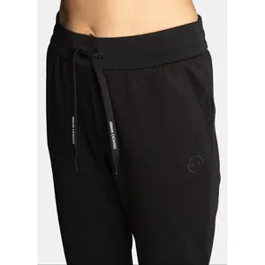armani exchange jet black women trousers