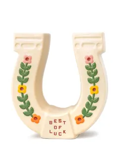 Lucky Horseshoe Vase