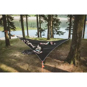 Multi-Person Hammock Three Point Design Portable Hammock Multi-Functional Triangle Aerial Mat Does not apply