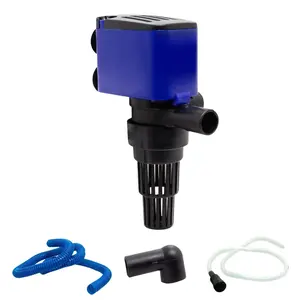 Aqua Dream Aquarium Water Pump 475 GPH with Power Filter, Aeration Connector, and Secure Suction-Cup Base for Freshwater Use