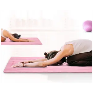 Tikaton 【Hot Yoga Mat Eco Friendly】High Density, Lasting Rebound POE Yoga Mat Exercise & Fitness Mat with Carrying Strap, 1/4 inch, 72"L x 24"W yoga