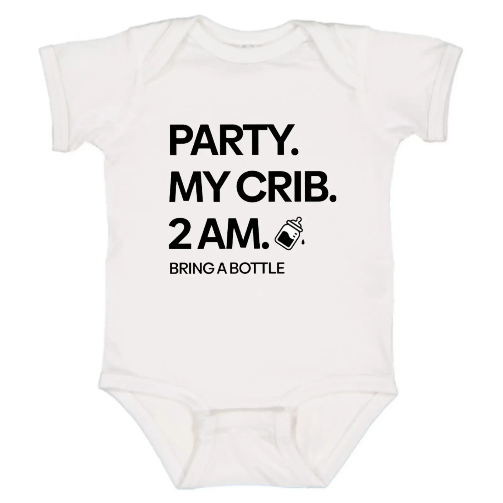 Party At My Crib Baby Onesie, Cute Baby Clothes, Gift For Newborn Baby Clothes Girl