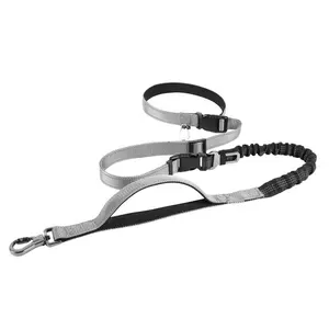 Multifunctional Dog Leash Hands Free Anti Pull Running Walking Leash for Large Dogs