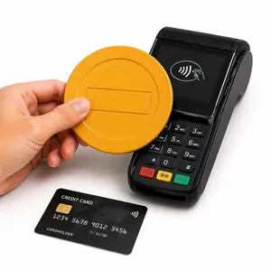 3D Printed Gold Coin Credit Card Holder, Creative Bank Swipe Wallet, No Pin Payment, Touch Device Easy Payment, Convenient Shopping Accessory