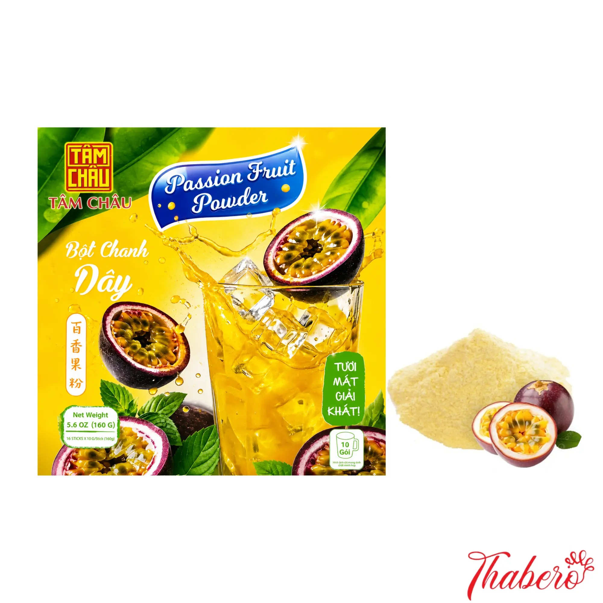 Bột Chanh Dây Tâm Châu (Tâm Châu Passion Fruit Powder)