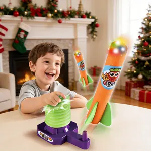 Kids Light-Up Foam Ejection Rocket , Outdoor Entertainment , Creative Holiday Gift, Party toys, Cool Gift, Safe & Harmless  grown KidsToys ToddlerToys RocketToy Squishiestoy OutdoorKidsActivities IndoorPlay LED Lighted comfy fidgets