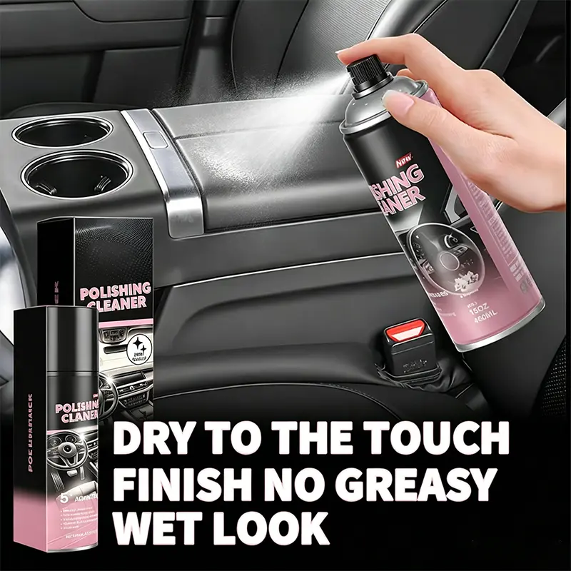 Car Interior Cleaner Waterless Spray wax InteriorPolish and Restorer 100ML Deep Clean Polishing Cleaner