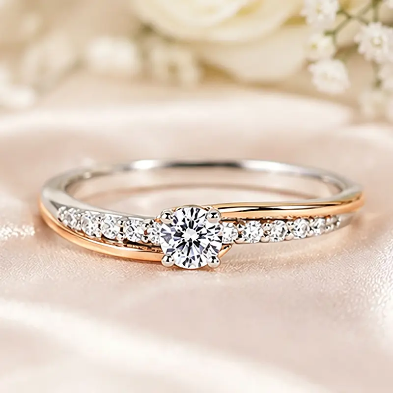 Elegant Women's Copper Ring, sparkling rings for women,   ,promise rings for gf, engagement rings, accessories for women, accessories, womens gifts, Suitable for parties, festivals, gifting, and daily wear