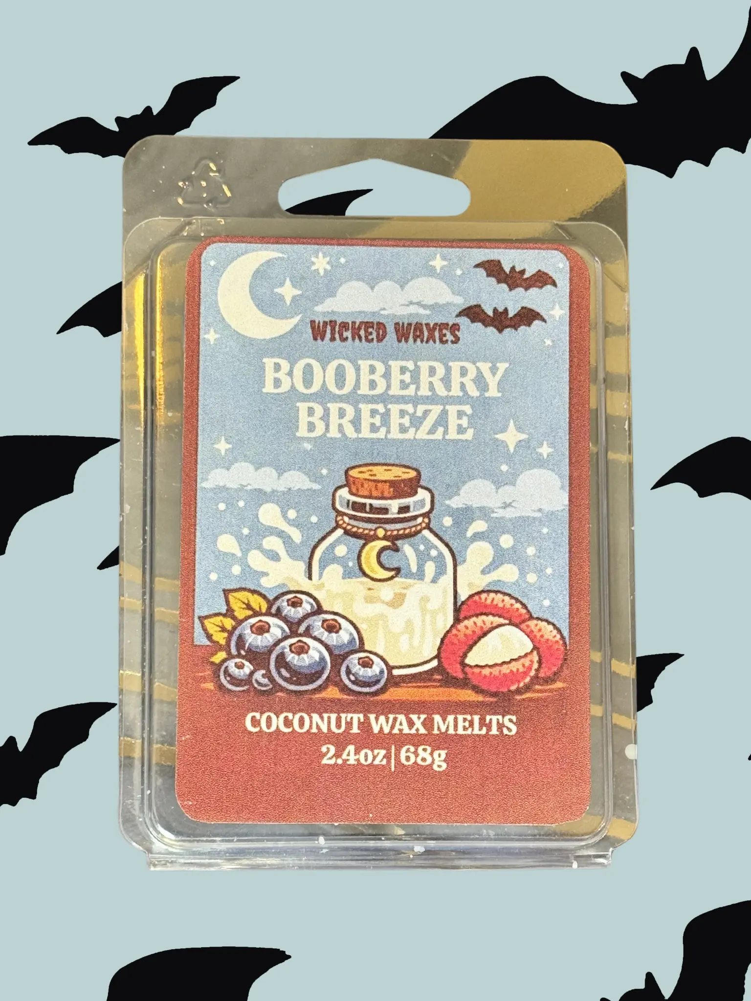 Booberry Breeze Wax Melts | Blueberry Lychee & Sweet Cream Scent