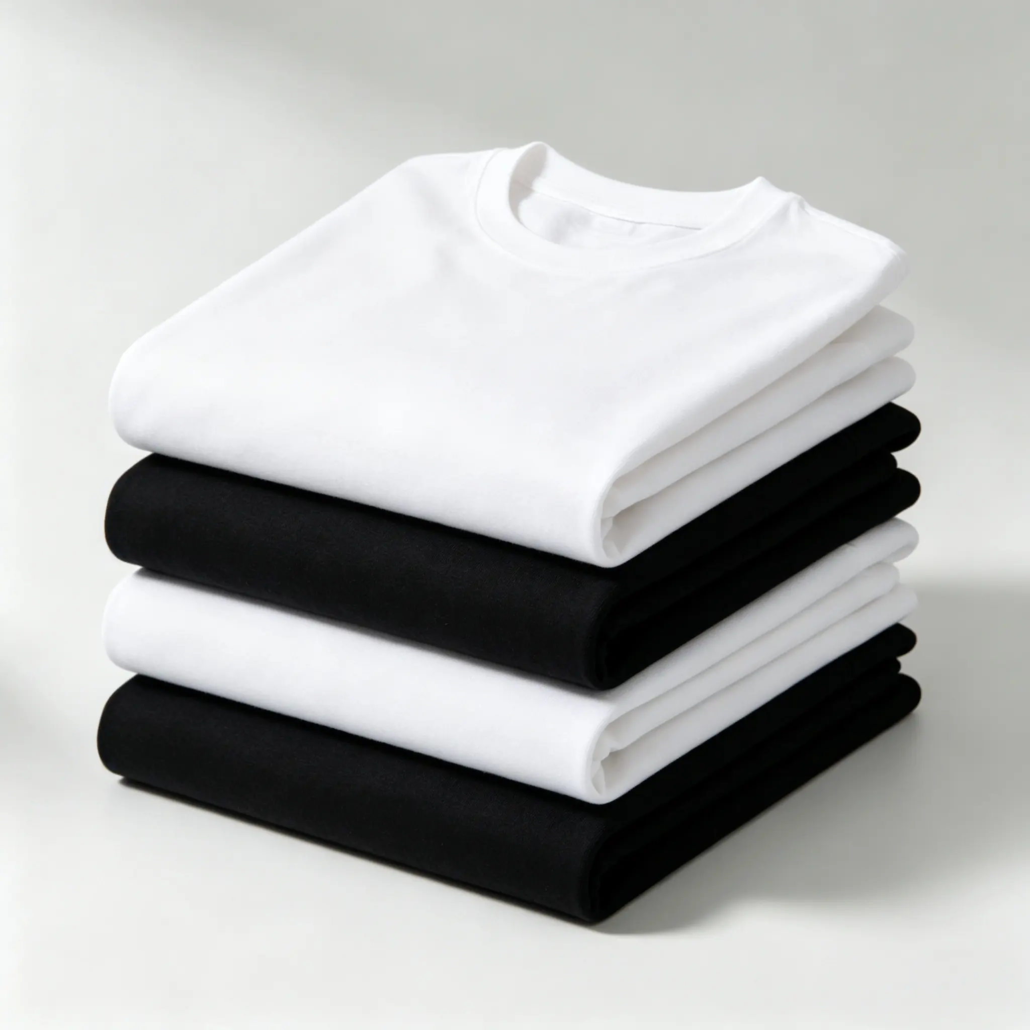 Great value stock-up 4-pack T-shirt packs for men — $24.99. Men’s 180 GSM plain-style crew neck short-sleeve T-shirts — black and white color options. Summer shirts for men.