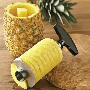 Stainless steel pineapple knife vegetable fruit cutter pineapple peeler core pulling pineapple separator pineapple slicer pineapple peeler