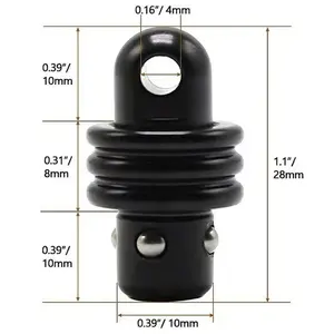 A8 Adapter Connector for Backbone and Flat Steel Bead Buckle Accessories, Premium Adapter Component for Versatile Use