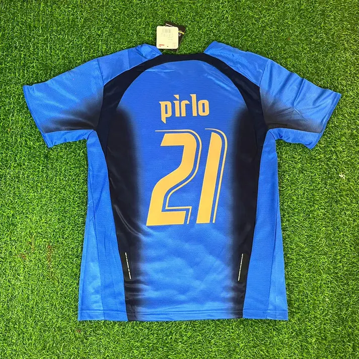 Retro Andrea Pirlo Azzurri Home Jersey #21