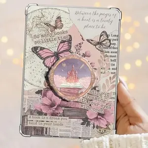 Fantasy Dragon Castle MagSafe Phone Grip, Romantasy Book Aesthetic Pop Socket, Magnetic Holder Stand for iPhone Kindle eReader, Book Lover Gift for Her