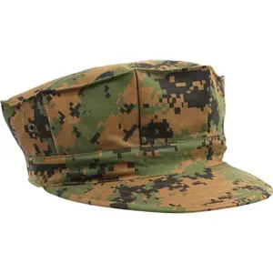 Digital Woodland Camouflage - US Marine Corps Fatigue Cap Utility Cover 8 Pointed Cap