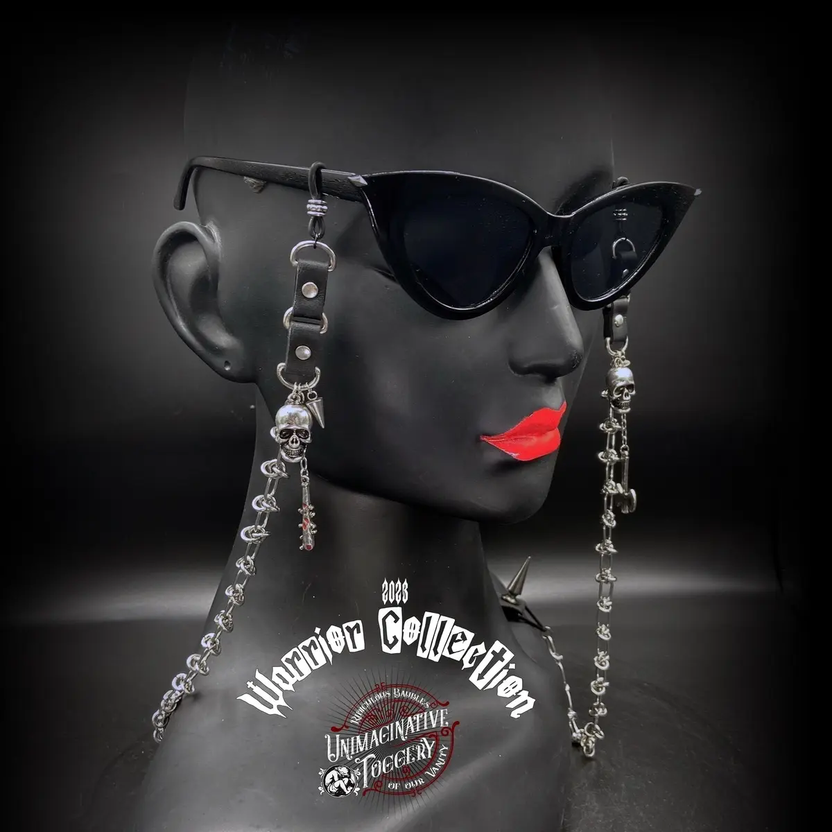 The Death Rocker punk eyeglass chains