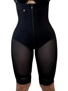 Alessia Faja Strapless High-Waisted Tummy Control Shapewear for Women Black Zipper Design with Enhanced Support and Comfort