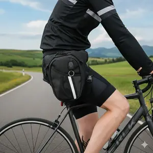 Waterproof Adjustable Leg Bag for Cycling Running | Lightweight Portable Biking Accessory | Essential Commute & Outdoor Sports Gear | Convenient Storage to Enhance Your Ride