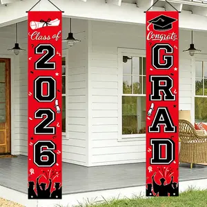 2026 Graduation Party Banner, Multi-Use Decoration for Home Garden Studio Outdoor Birthday Parties, Ideal Holiday Gift, Graduation Party Decorations