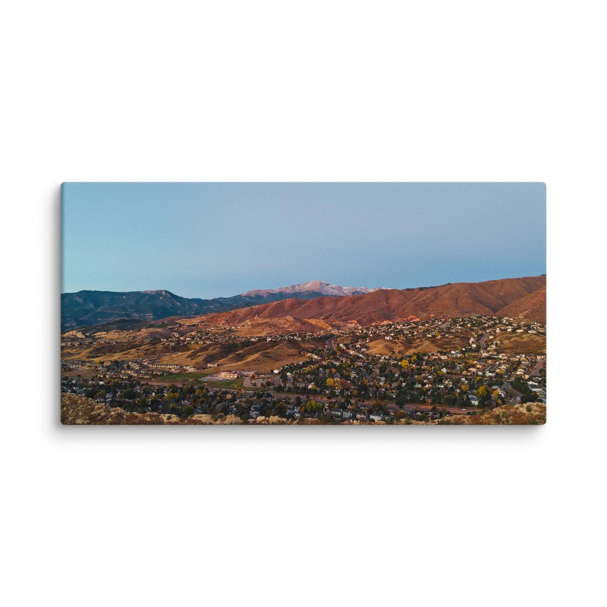 Fall Colors Canvas Print 1.25" Thick Poly-Cotton Blend Fade-Resistant Hand-Stretched Over Solid Wood Stretcher Bars with Mounting Brackets