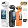 W&O Upgraded Unisex Vlogging Camera - 32GB SD Card Included, 180° Rotatable Lens, Portable Full-Body Recording, USB-Enabled Automatic Photo & Video Point & Shoot Camera for Travel, Ideal Holiday Gift