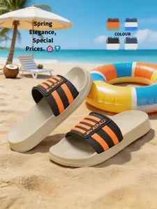 Eva Rubber Anti-Odor Slippers for Men and Women, Indoor Non-Slip Bathroom Shoes, Cute Cartoon Pattern Home Cool Slip-Ons
