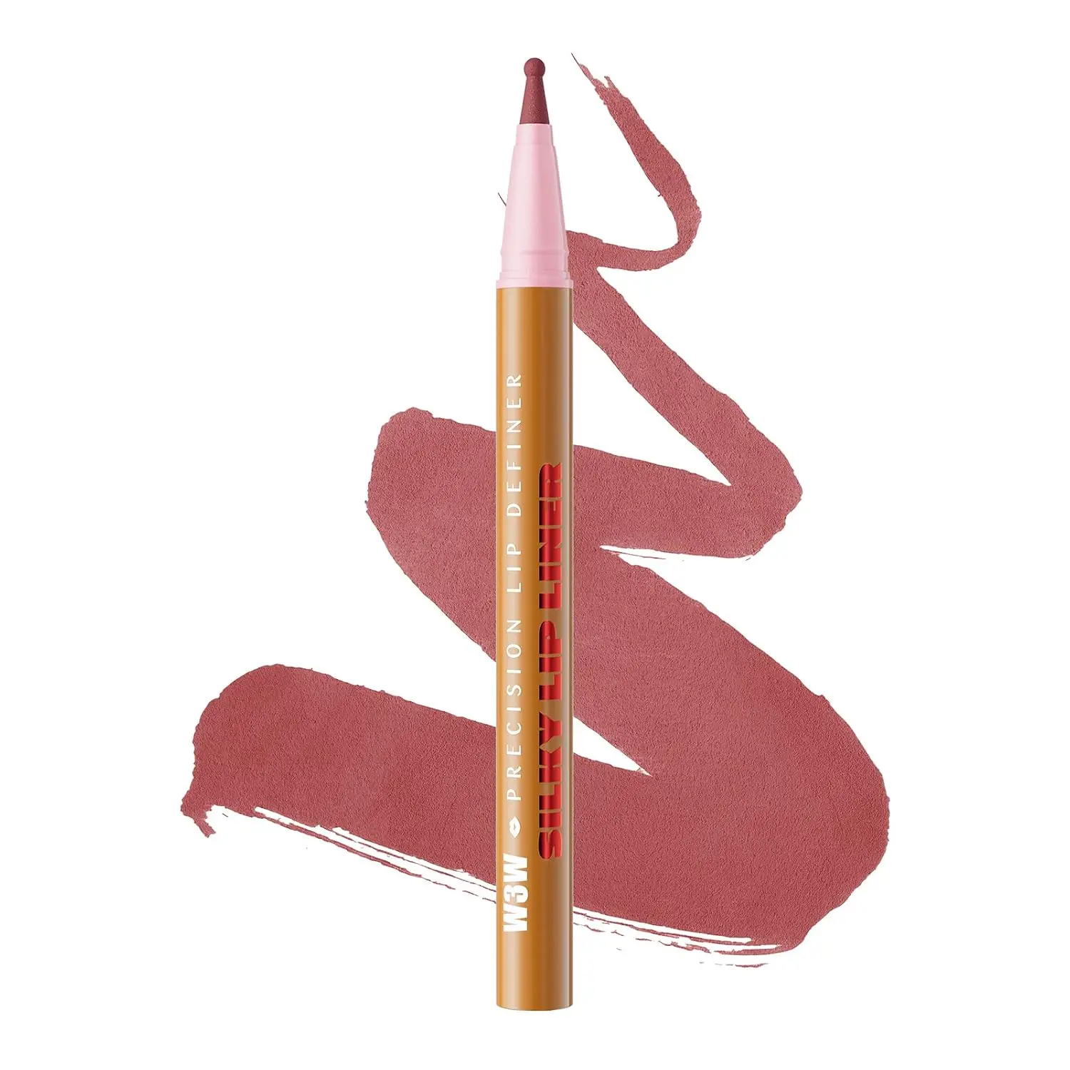 W3W Nude Lipliner Pencil - Professional Mousse Texture, Smooth, High-Pigment, Waterproof Makeup Lipliner Stain