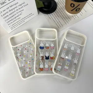 Cartoon Cute Kawaii Miffy Magnetic Clear Compatible with MagSafe Shockproof Protective Phone Case for iPhone 17 Pro Max 16 15 14 13 12 11 Pro Max Air 17e