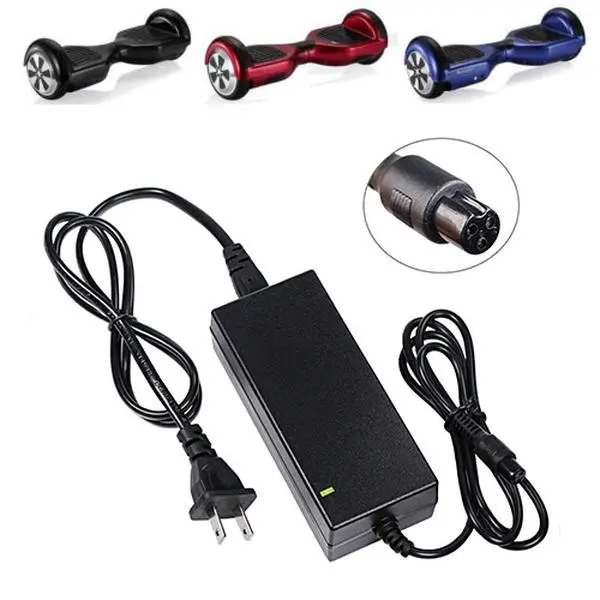42V 2A Electric Scooter Charger - 3-Prong Inline Connector, LED Indicator, Fast Charging Adapter for Razor Pocket Mod, Dirt Quad, Sports Mod, Commuting Scooters, Commuting Scooter