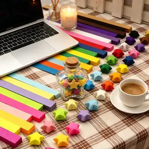 2700 Sheets Double-Sided Origami Paper Assortment, Star Paper Strips for DIY Hand Art & Craft Projects, Perfect for Creative Activities