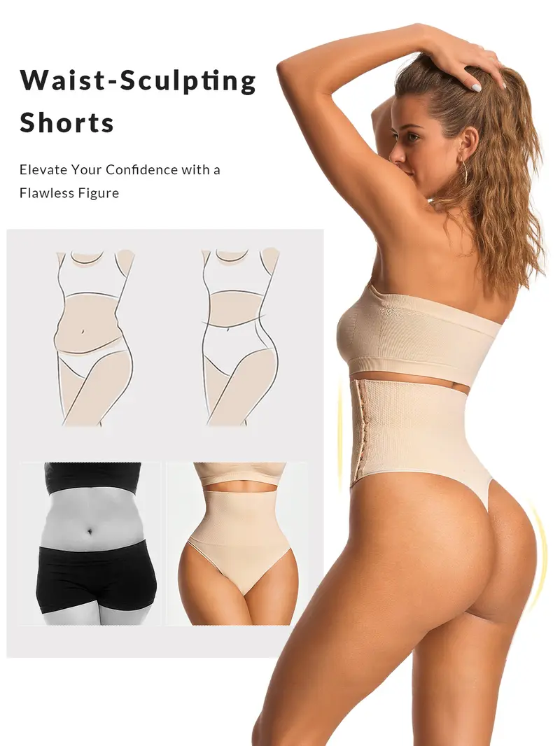 Product Introduction of VVL Holiday Haul High Waisted Tummy Control Thong Shapewear Shorts for Women - Comfortable and Breathable Butt Lifting Body Shaper Seamless Girdles Under Dress 18