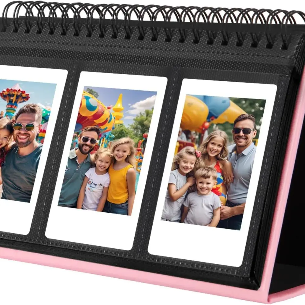 Mini Photo Album Instax Mini Camera 96 Pockets Photo Album Polaroid Leather Desktop Display Album Instax Mini 2x3 Photo Albums, Wedding, Gift