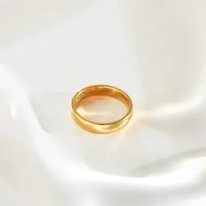 FOREVER GOLD RING | 18K Gold Plated Stainless Steel, Waterproof & Non Tarnish, Sizes 3-10 - Symbolizes eternal love, unity, and soul connection