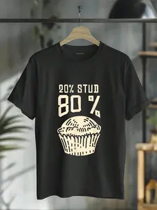 100% Cotton 20% Stud 80% Muffin Muffin T-Shirt