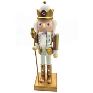 Wooden Golden Soldier Nutcracker Wizardi F07M6-14B