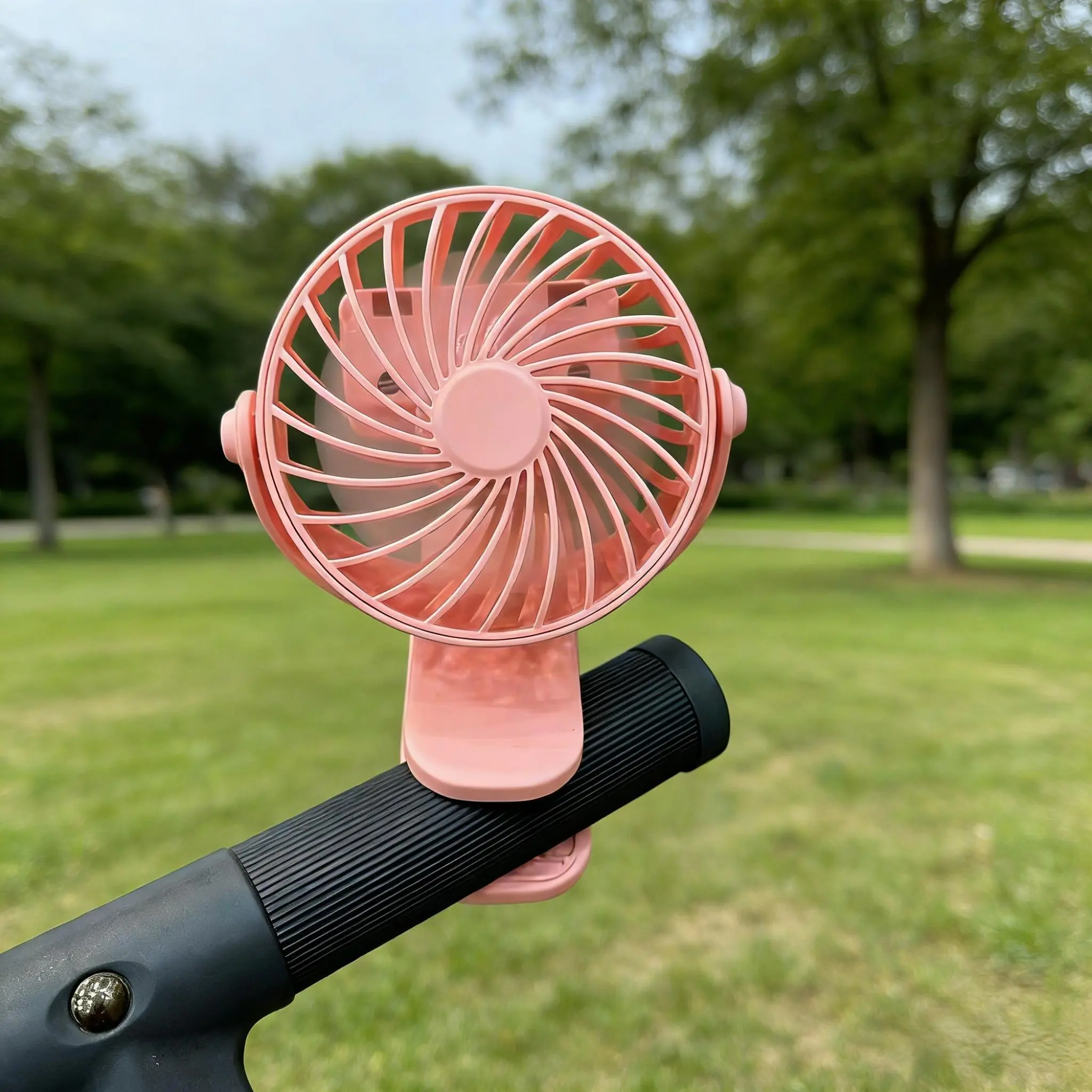 Clip-on / Desktop Portable Fan 360° Rotatable USB Rechargeable Clip Fan Suitable for Camping, Office, Home, Bedroom, and Outdoor Travel; Outdoor Cooling Product; Summer Gift