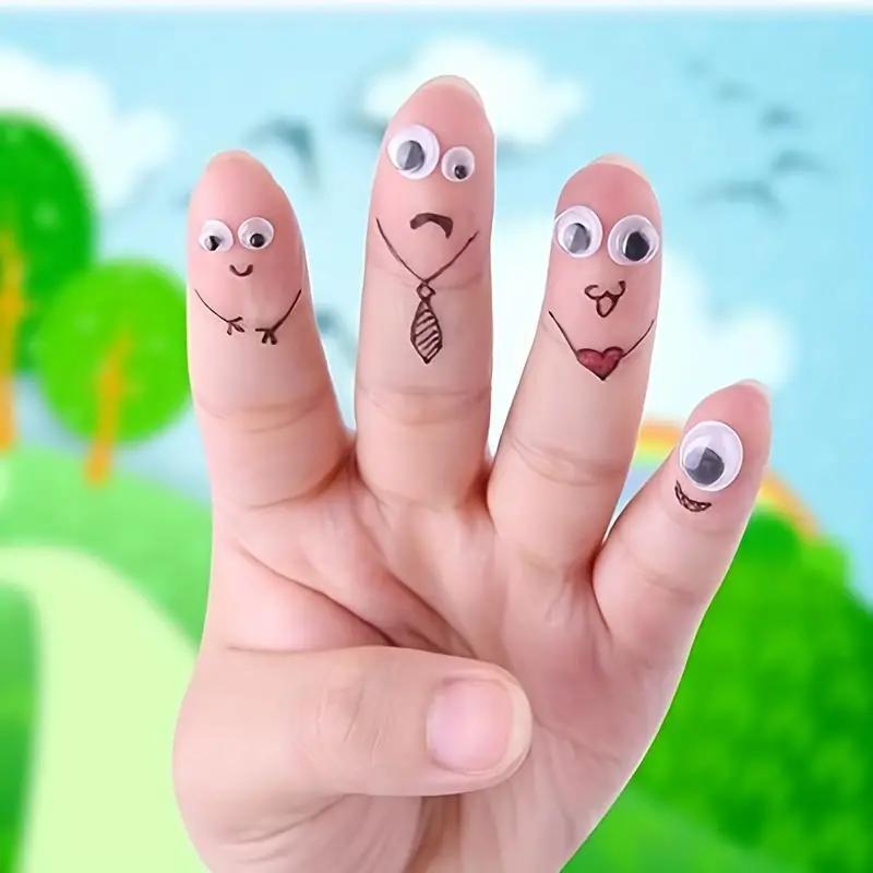 Mixed Size Sticky Eye (700pcs/box), Self Adhesive Wiggle Googly Eyes, DIY Scrapbooking Craft for Card Making Decoration