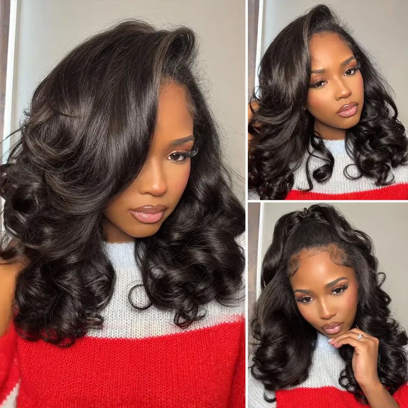 Mscoco Yaki Layered Body Half Wig Glueless Budget Beginner Friendly Wig Burmese Curly & Kinky Curly Half Wig Human Hair Adjustable Drawstring Flip Over Half Wig Natural Hairline #sohochic